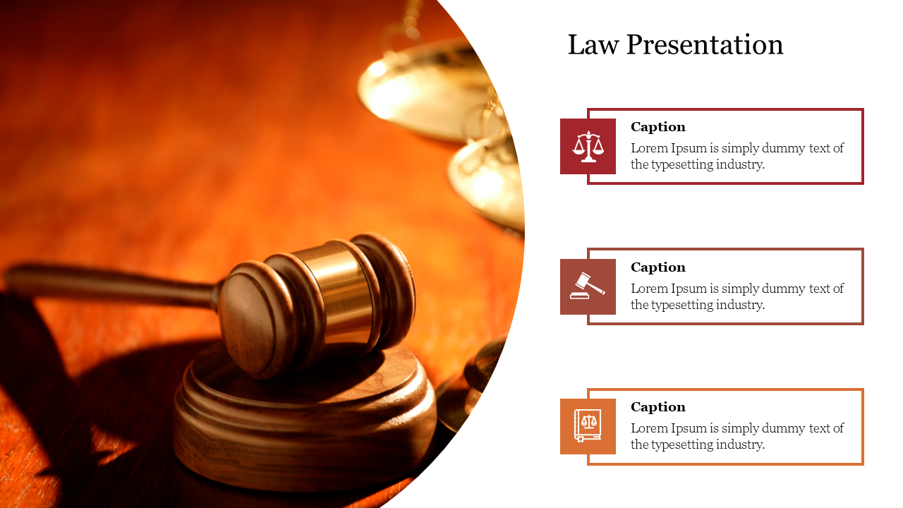 the presentation of law